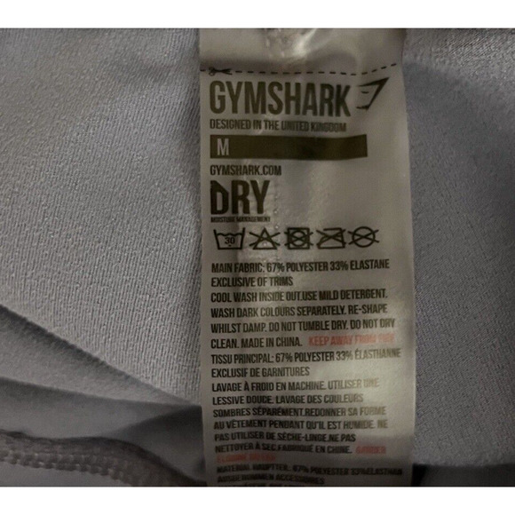 Gymshark Leggings Women Medium High Waisted Slate Lavender Purple Gym Athleisure - Picture 6 of 6